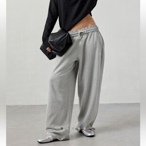 Set of 2 iets frans - Harri Wide Leg Pants - Navy + Gray